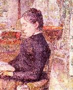  Henri  Toulouse-Lautrec The Reading Room at the Chateau de Malrome oil painting reproduction
